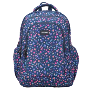 Ditsy Flowers Navy Large School Backpack