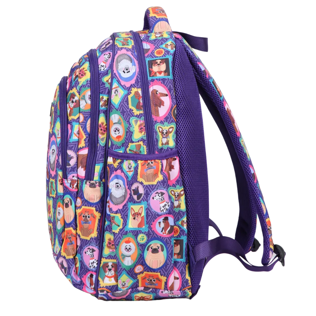 Dog Portraits Large School Backpack
