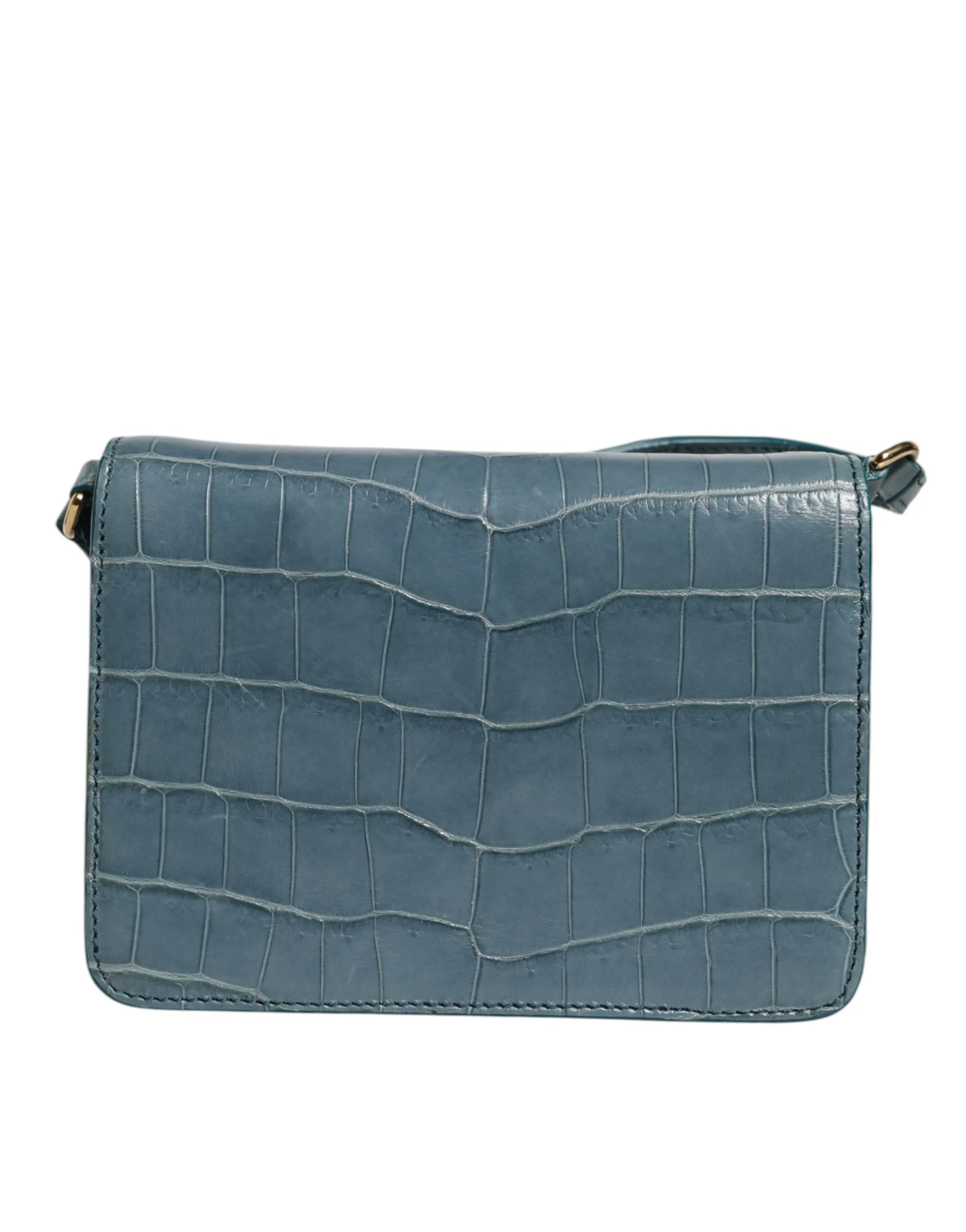 Dolce & Gabbana Exotic Leather DG Plaque Crossbody Mini Women's Bag