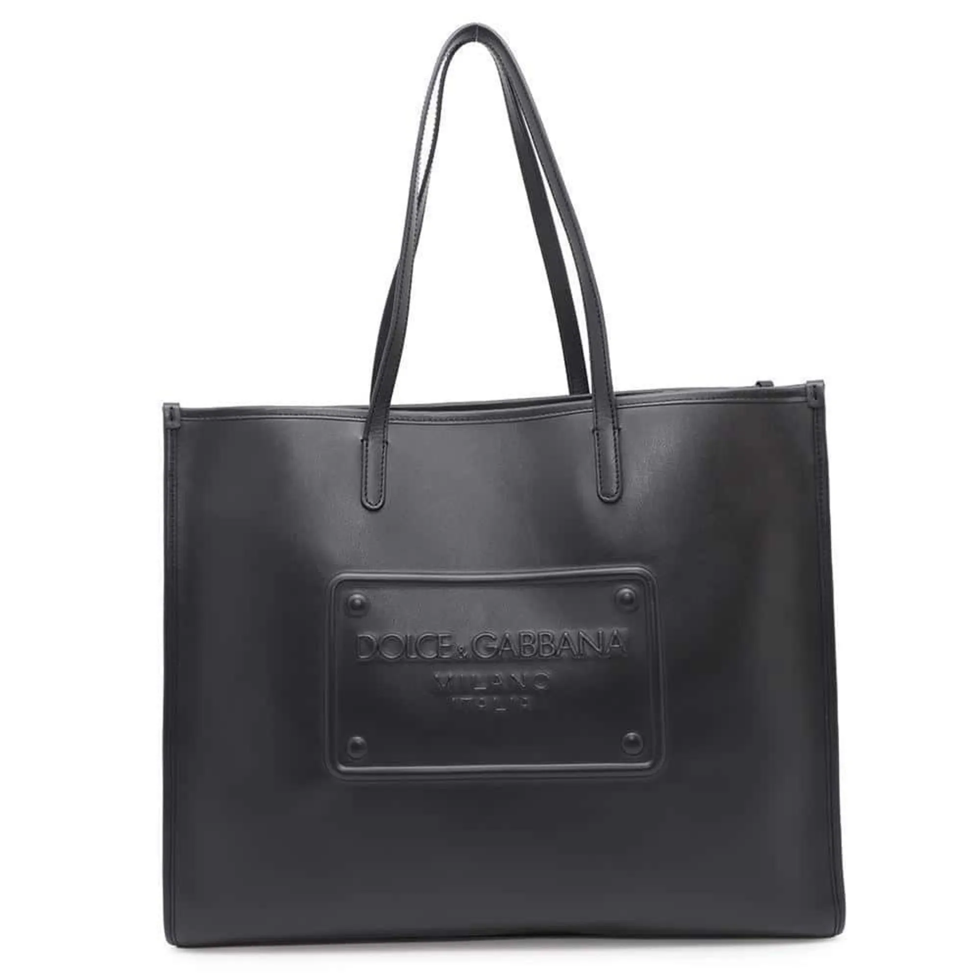Dolce & Gabbana Leather Shopping Bag Tote Bag (Pre-Owned)