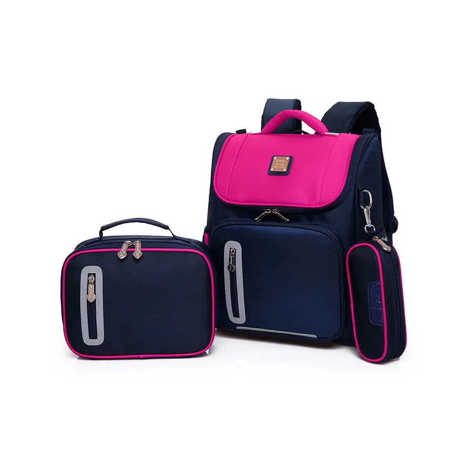 Durable Kids School Book Bag With Pencil Box