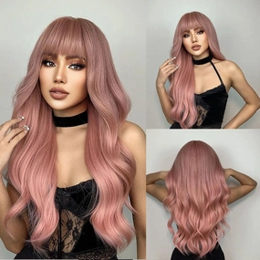 Dusky Pink Wig