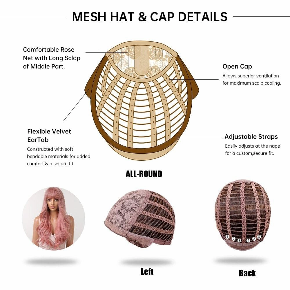 Dusky Pink Wig