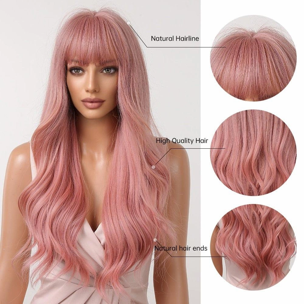 Dusky Pink Wig