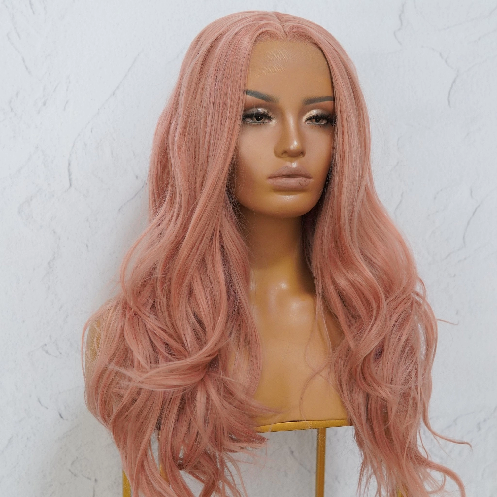 Dusty Pink Lace Front Wig
