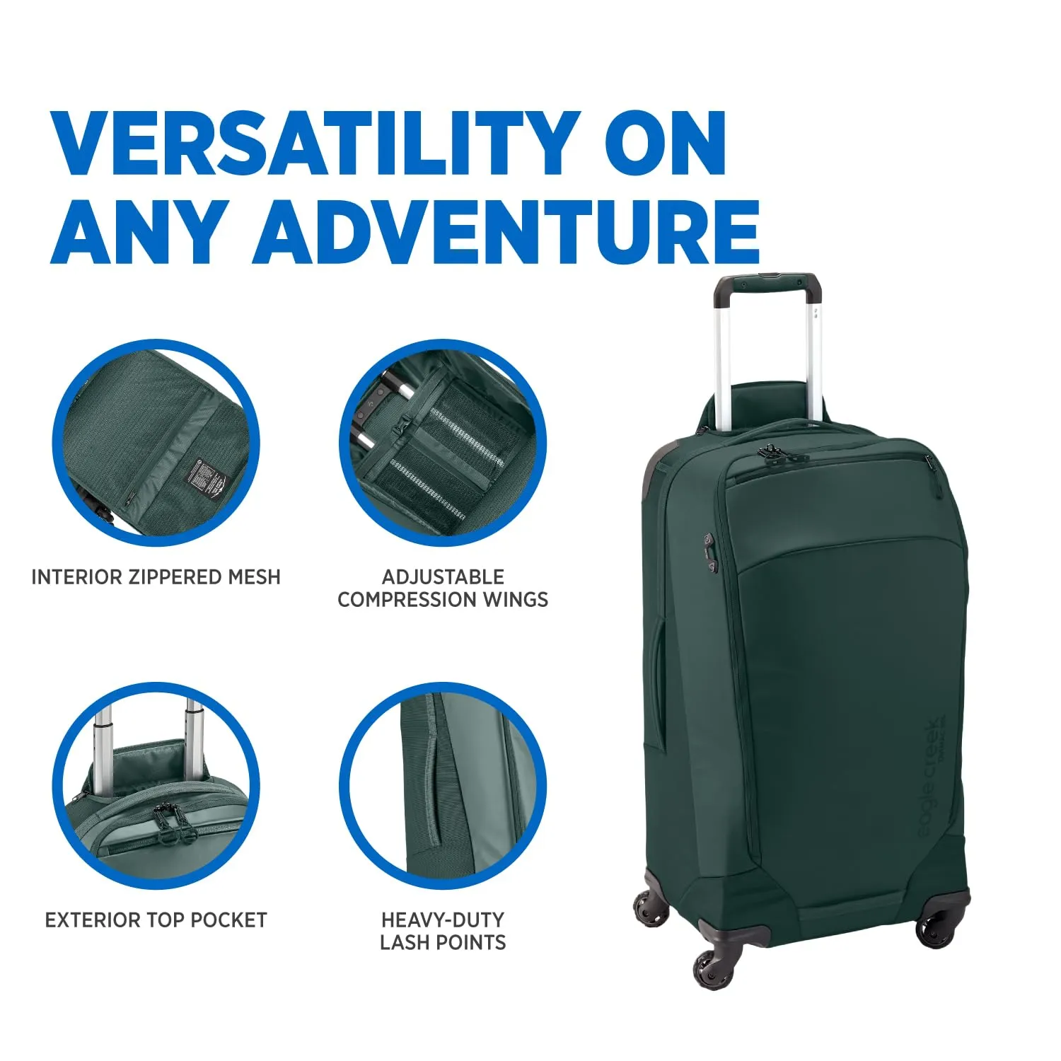 Eagle Creek Tarmac XE 28" Large Check in 4 Wheeled Luggage, 95L