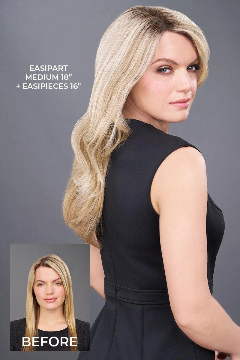EasiPart Medium HD 18" Hair Addition by Jon Renau | Heat Resistant Synthetic