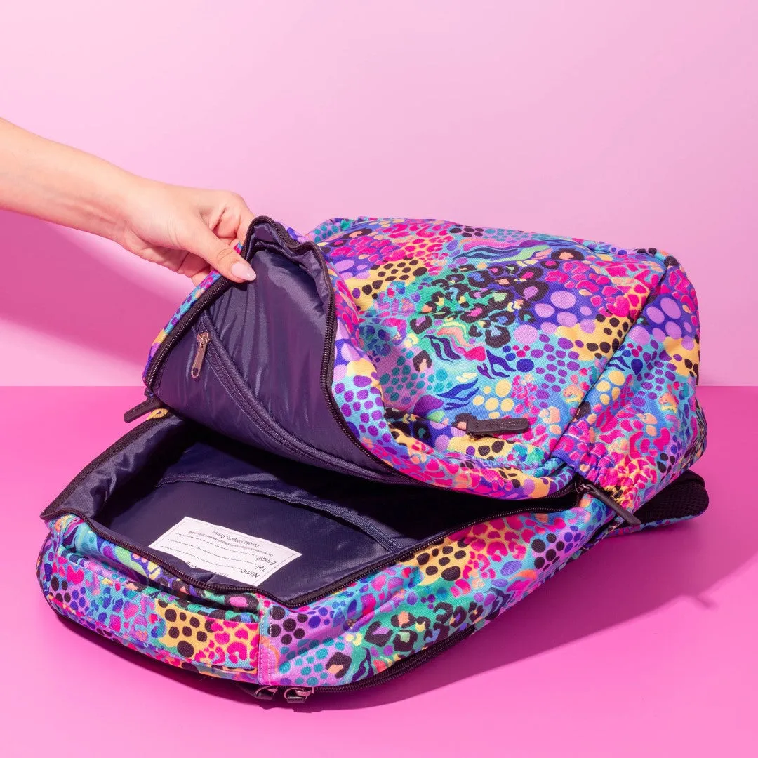Electric Leopard Laptop Backpack