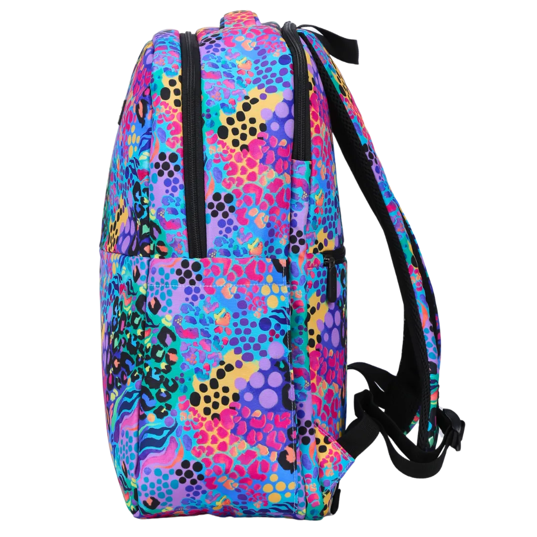 Electric Leopard Laptop Backpack