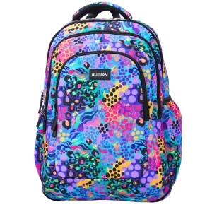 Electric Leopard Large School Backpack