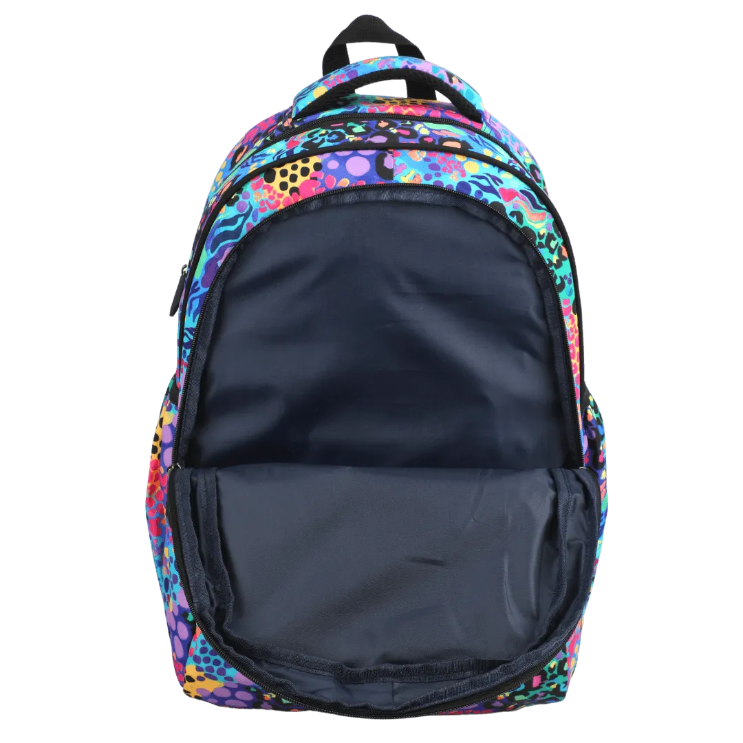 Electric Leopard Large School Backpack