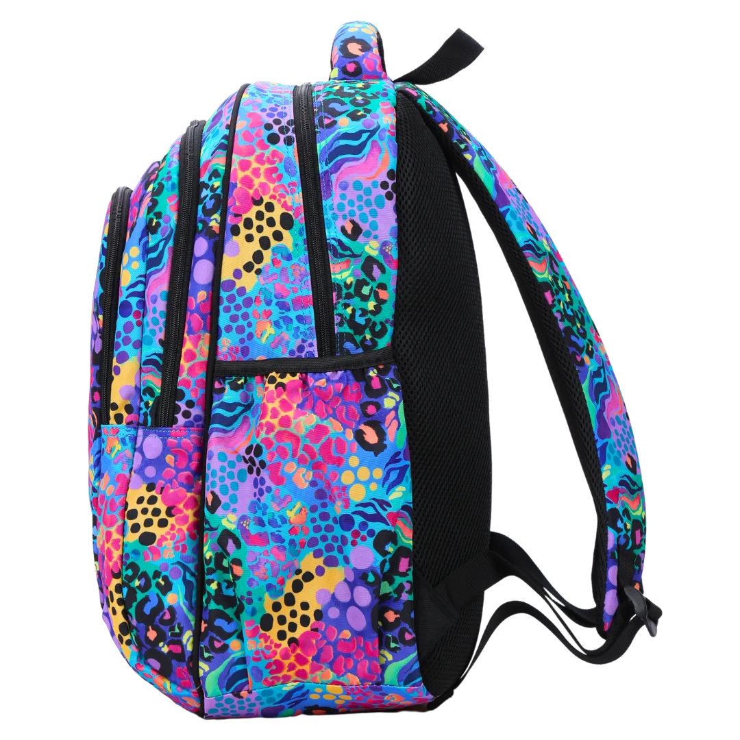 Electric Leopard Large School Backpack