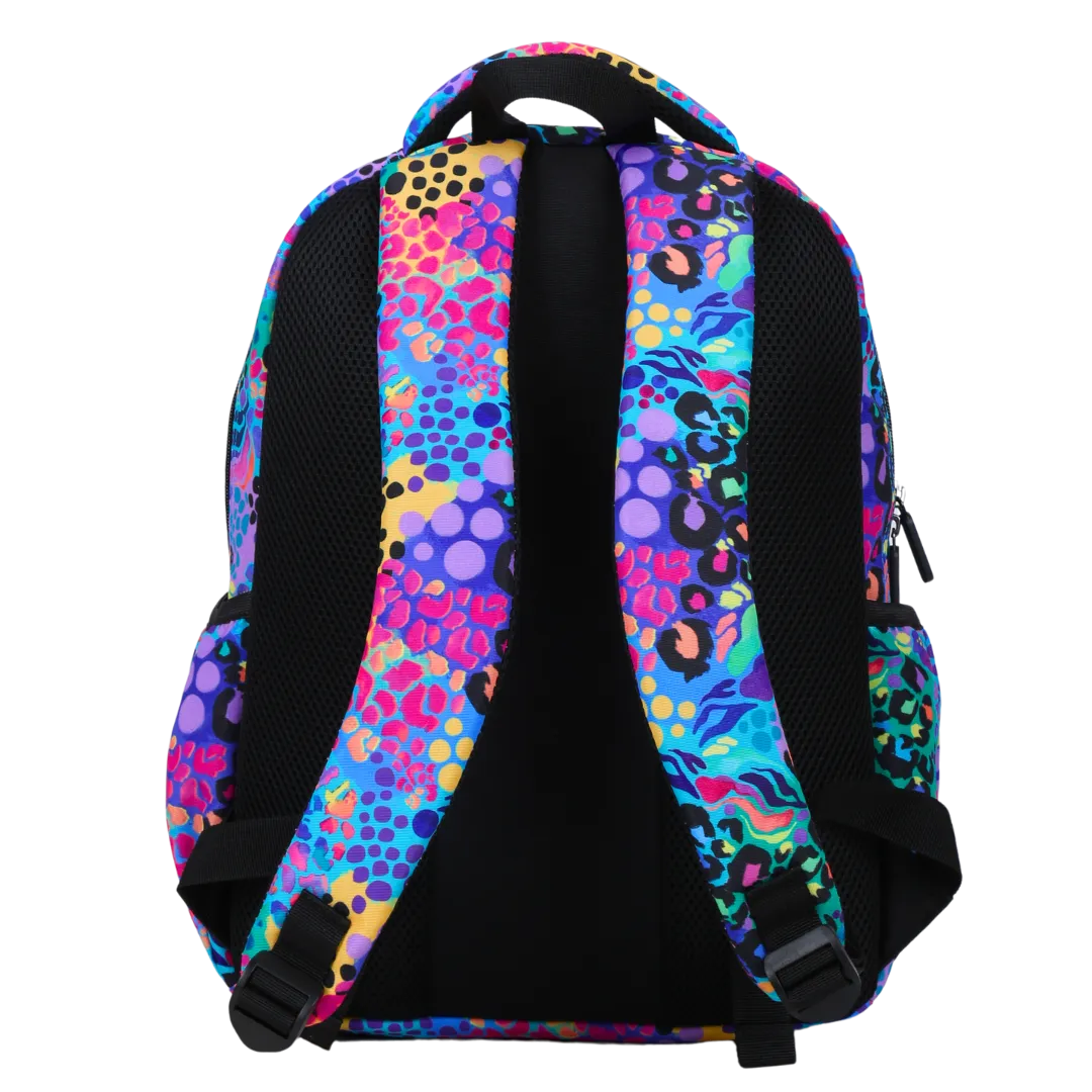 Electric Leopard Midsize Kids Backpack