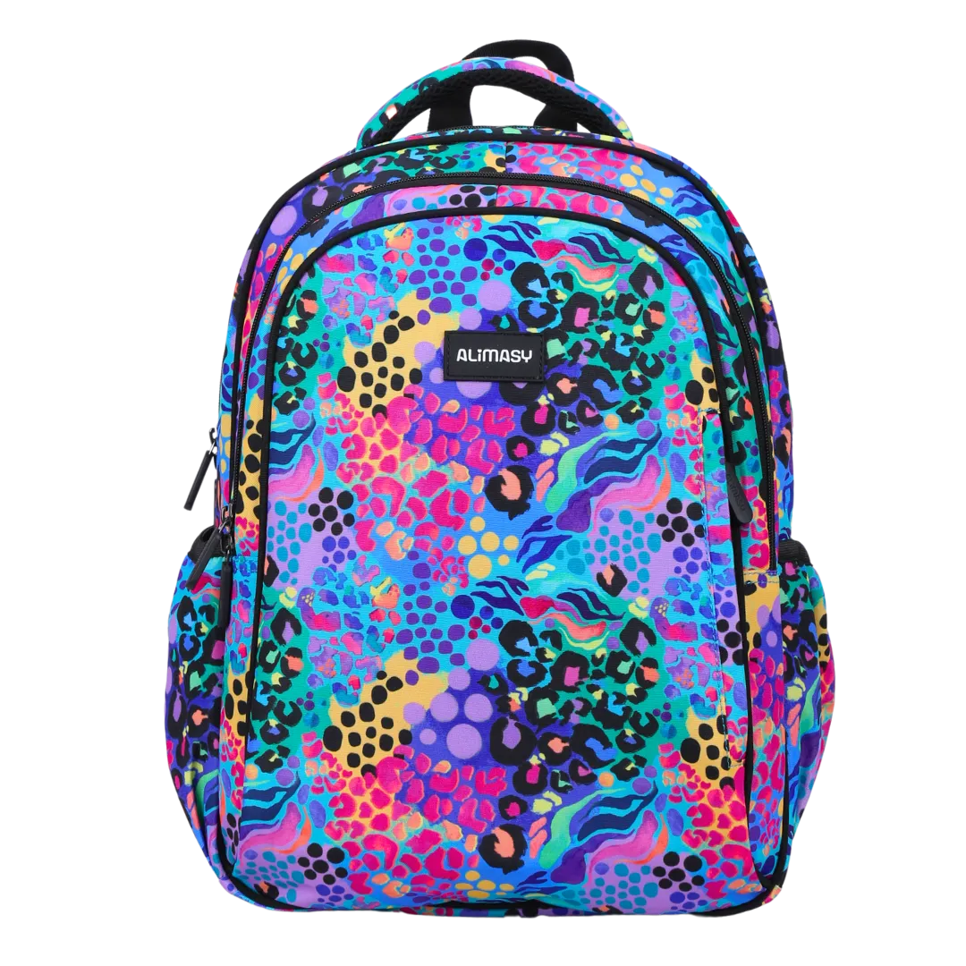 Electric Leopard Midsize Kids Backpack