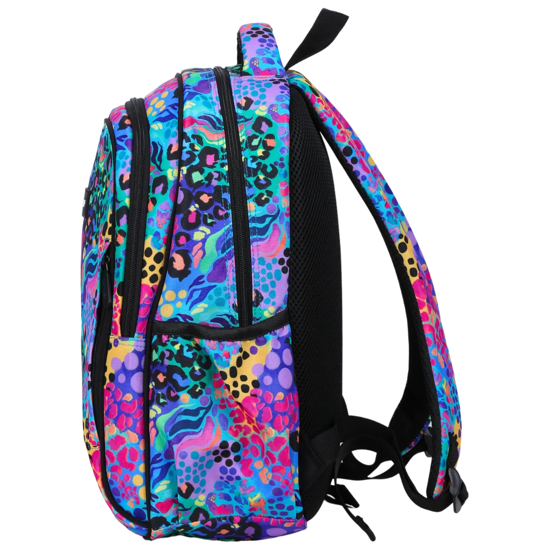 Electric Leopard Midsize Kids Backpack