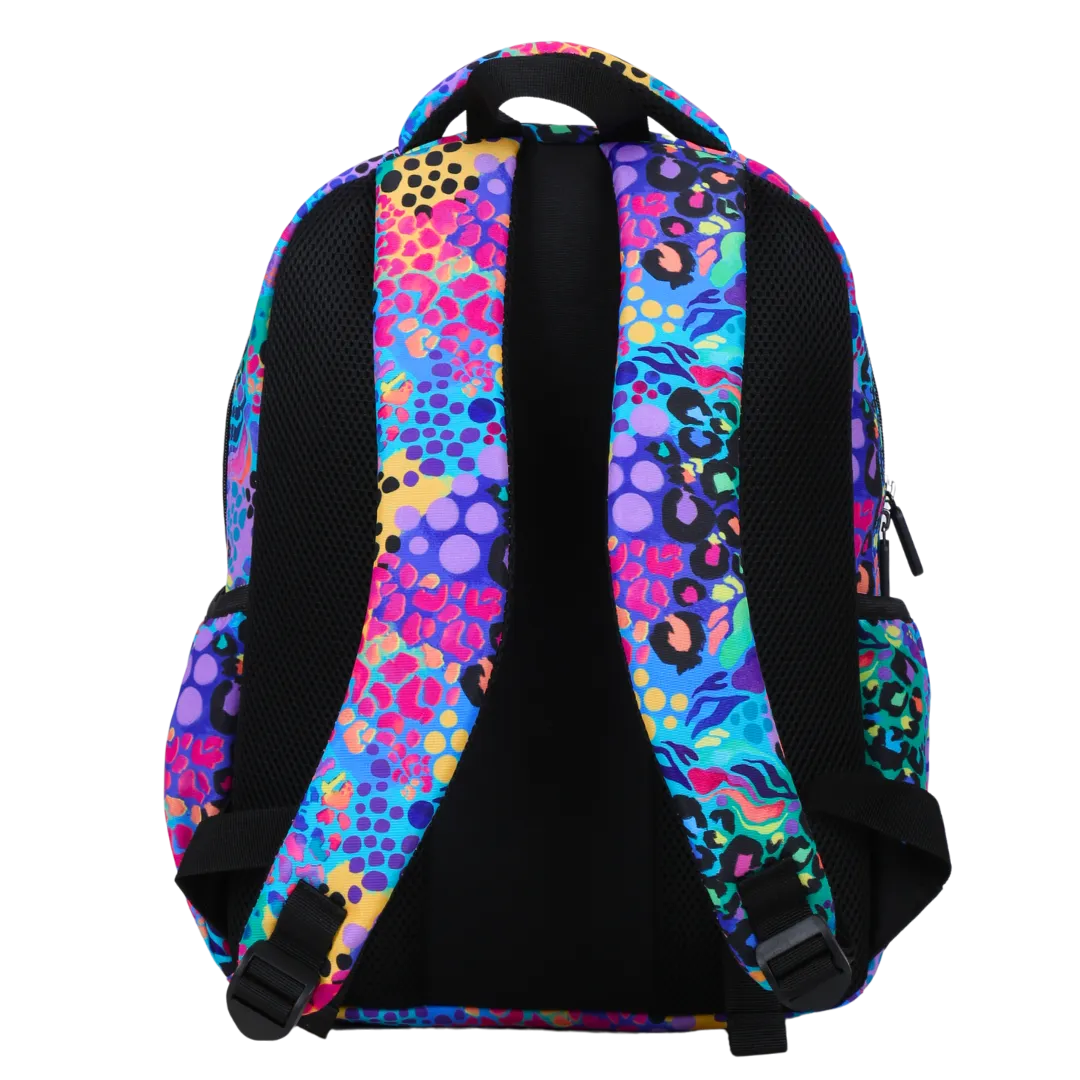 Electric Leopard Midsize Kids Backpack