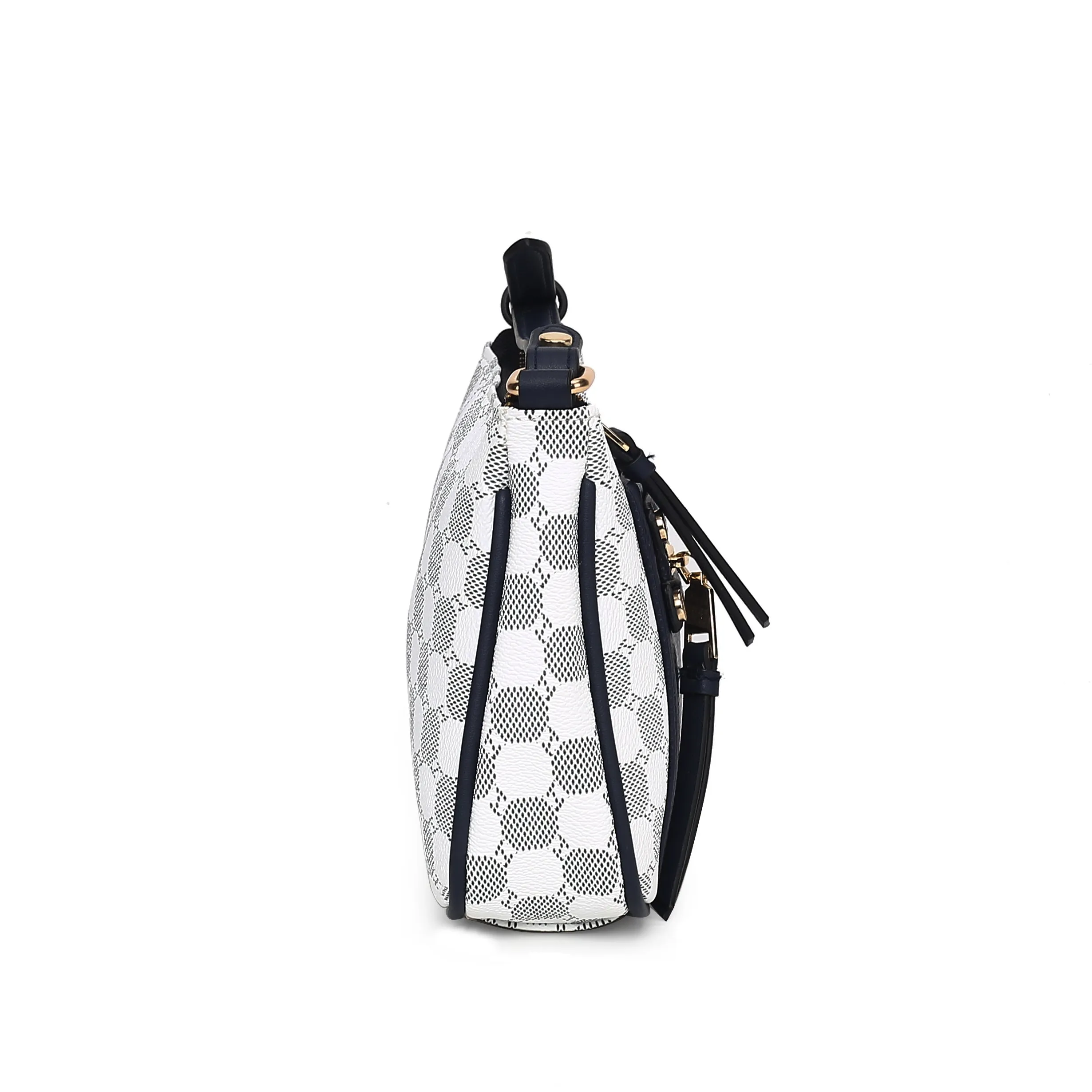 Essie Circular Print Vegan Leather Womens Crossbody by Mia K