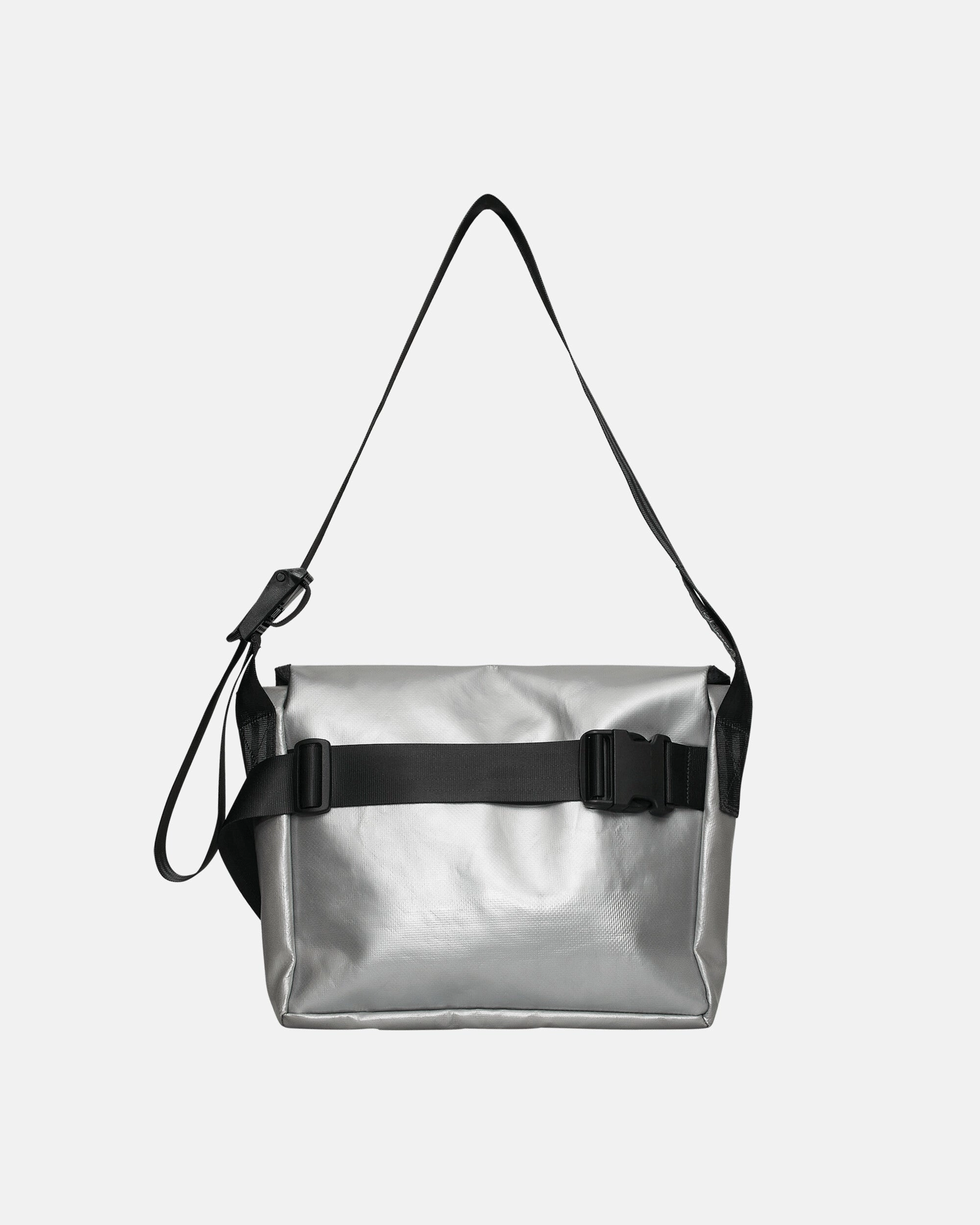 F14 Dexter Slim Messenger Bag Silver