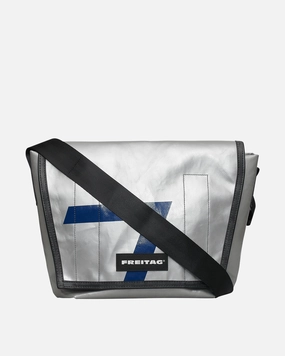 F14 Dexter Slim Messenger Bag Silver