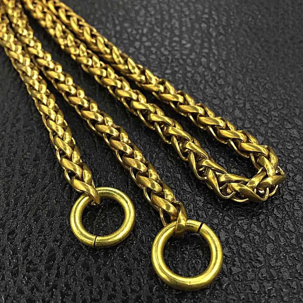 Fashion Brass 18" Mens Rings Key Chain Pants Chain Wallet Chain Motorcycle Wallet Chain for Men