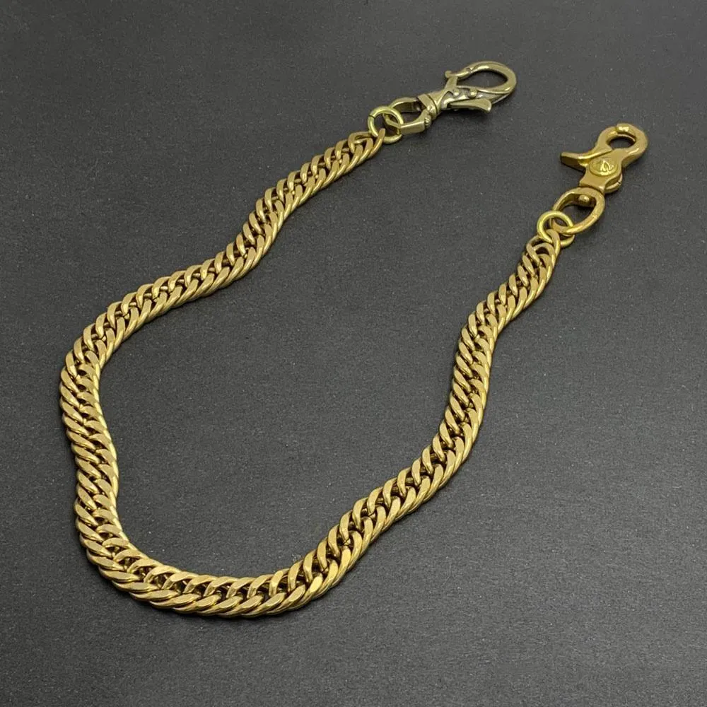 Fashion Handmade Vintage Brass 19" Mens Pants Chain Wallet Chain Motorcycle Wallet Chain for Men