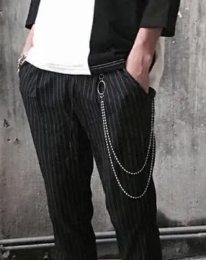 Fashion Men's Women's Beaded Stainless Steel jeans chain jean chain Long Pants Chain Biker Wallet Chain For Men