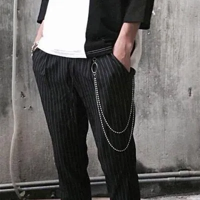Fashion Men's Women's Beaded Stainless Steel jeans chain jean chain Long Pants Chain Biker Wallet Chain For Men