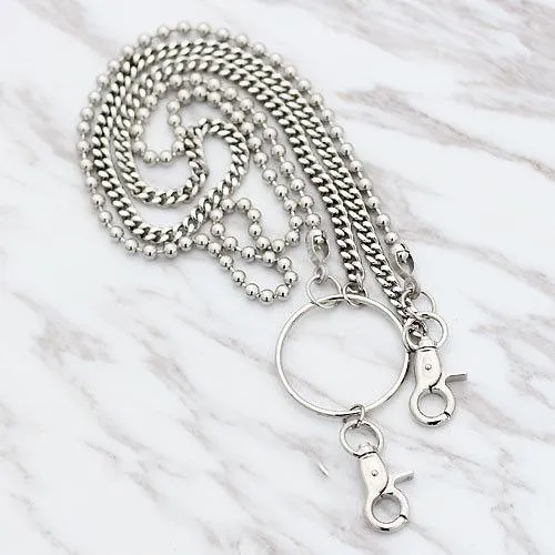 Fashion Men's Women's Self Defense Long Hip Hop Pants Chain Biker Wallet Chain For Men