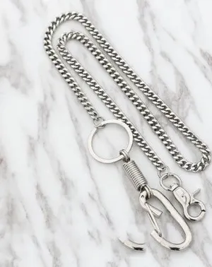 Fashion Men's Women's Silver Long Jean Pants Chain Biker Wallet Chain For Men