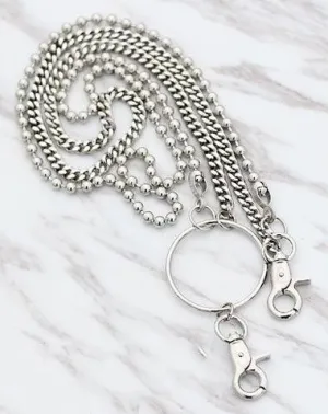 Fashion Men's Women's Silver Long Jean Pants Chain Biker Wallet Chains For Men