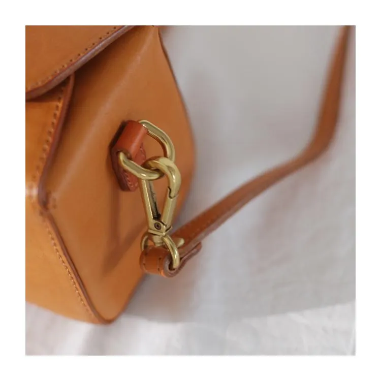 Fashion Womens Tan Leather Mini Cube Shoulder Bag Square Green Crossbody Bag Purse for Girls