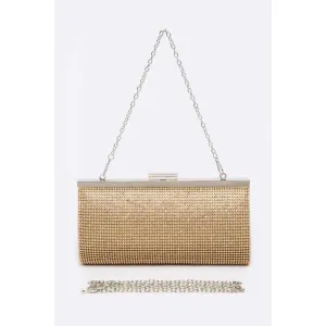FASHNZFAB Rhinestone Evening Clutch Bag