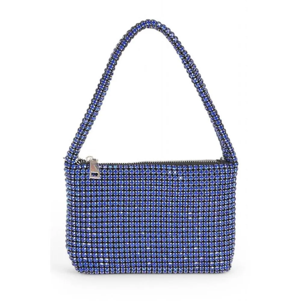 FASHNZFAB Rhinestone Iconic Soft Clutch Swing Bag