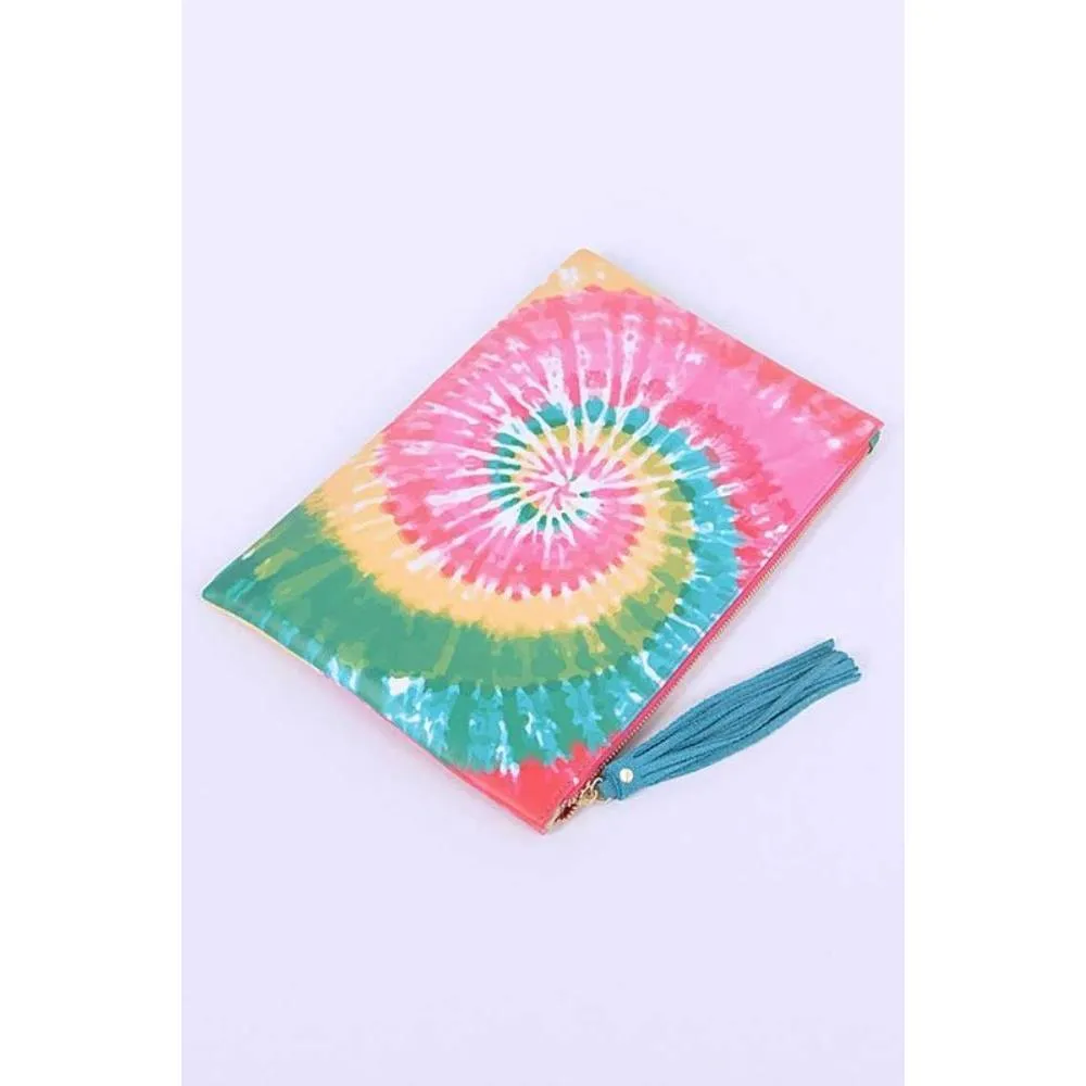 FASHNZFAB Tie Dye Iconic Envelope Clutch Bag