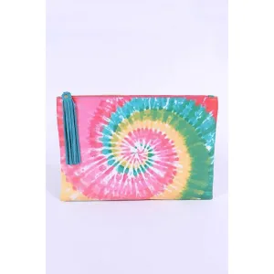 FASHNZFAB Tie Dye Iconic Envelope Clutch Bag