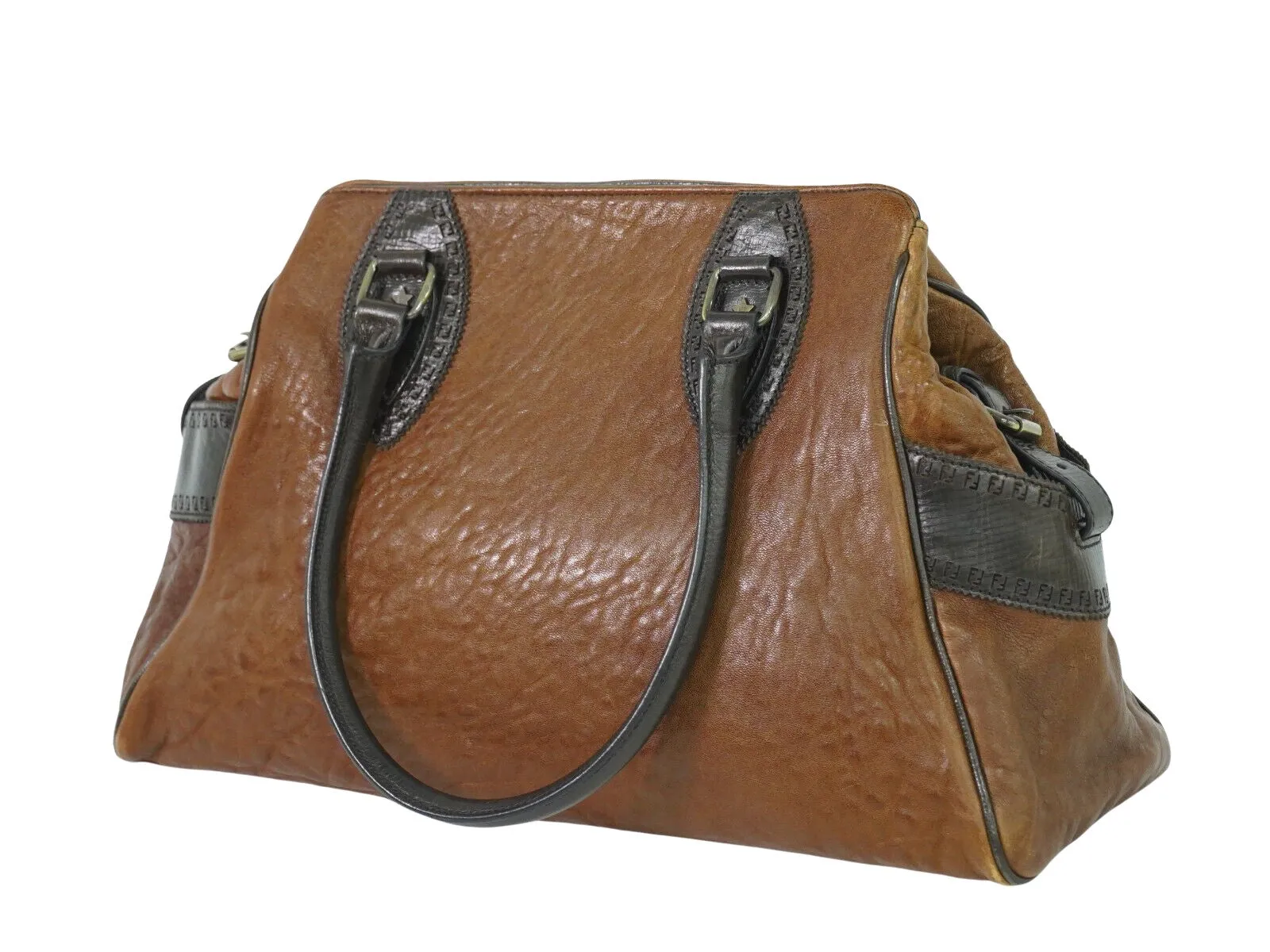 Fendi Etniko Leather Tote Bag (Pre-Owned)