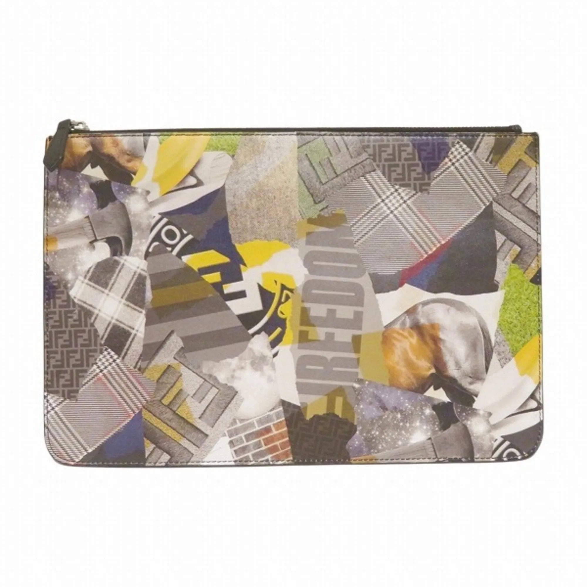 Fendi Leather Clutch Bag (Pre-Owned)