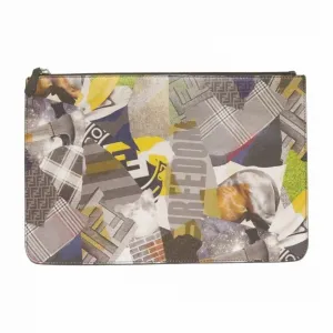 Fendi Leather Clutch Bag (Pre-Owned)