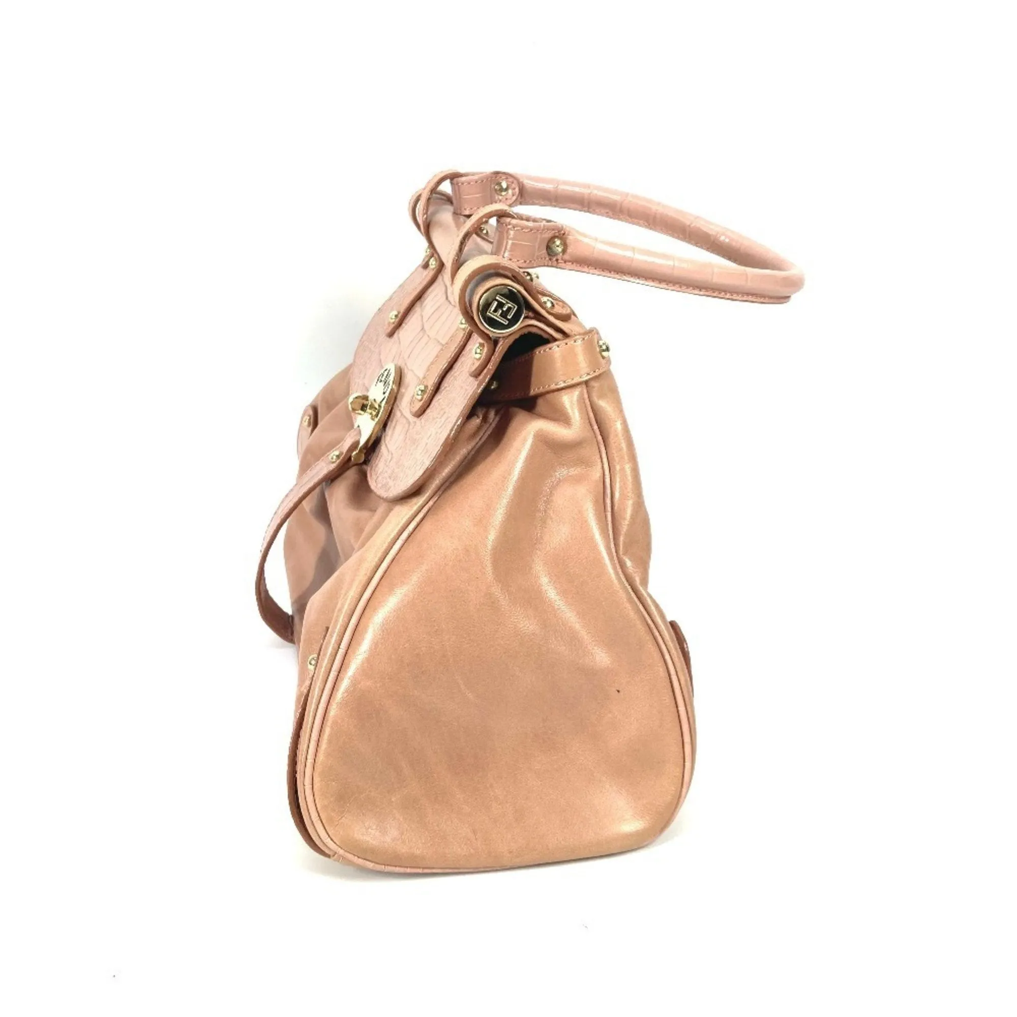 Fendi Leather Handbag Tote Bag (Pre-Owned)