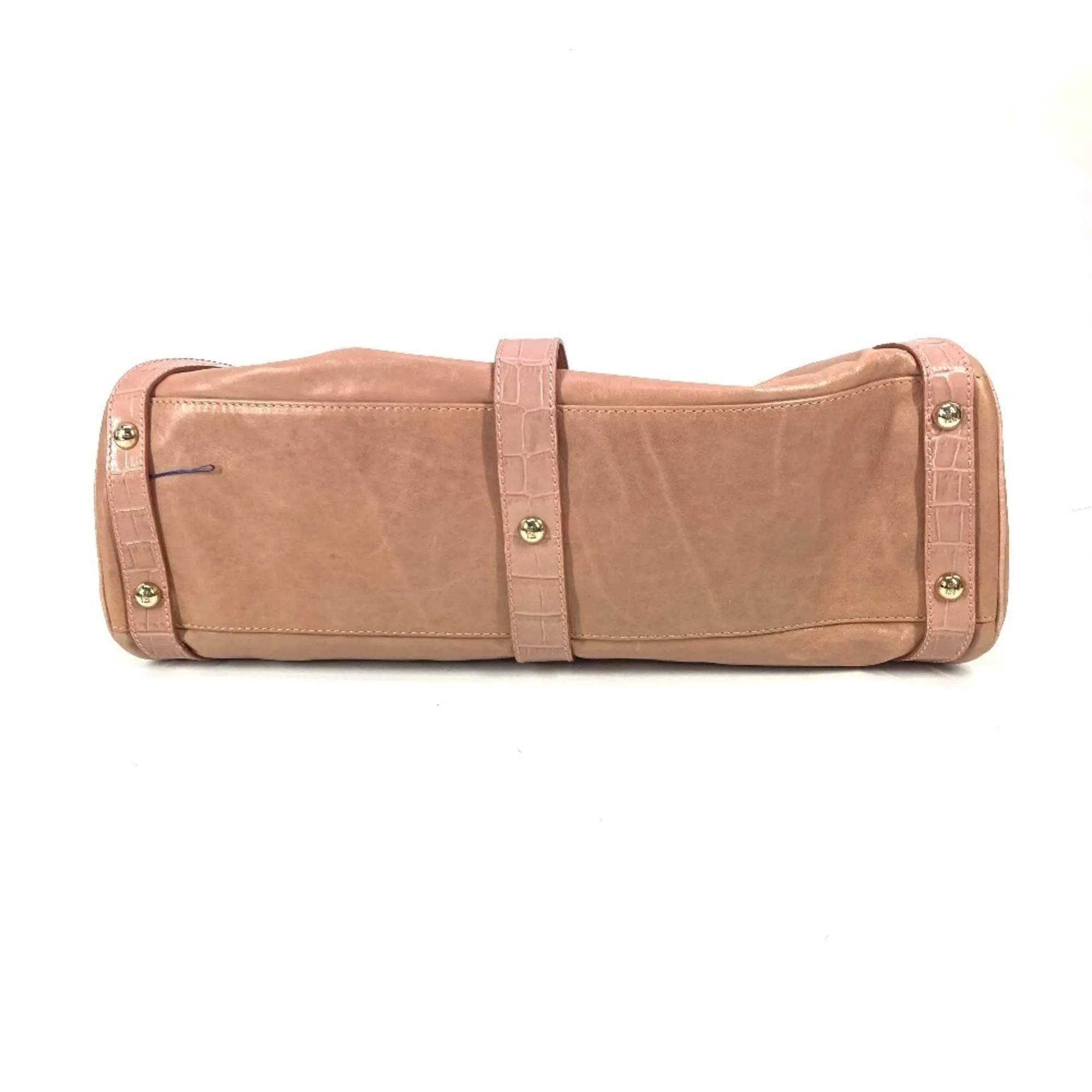 Fendi Leather Handbag Tote Bag (Pre-Owned)