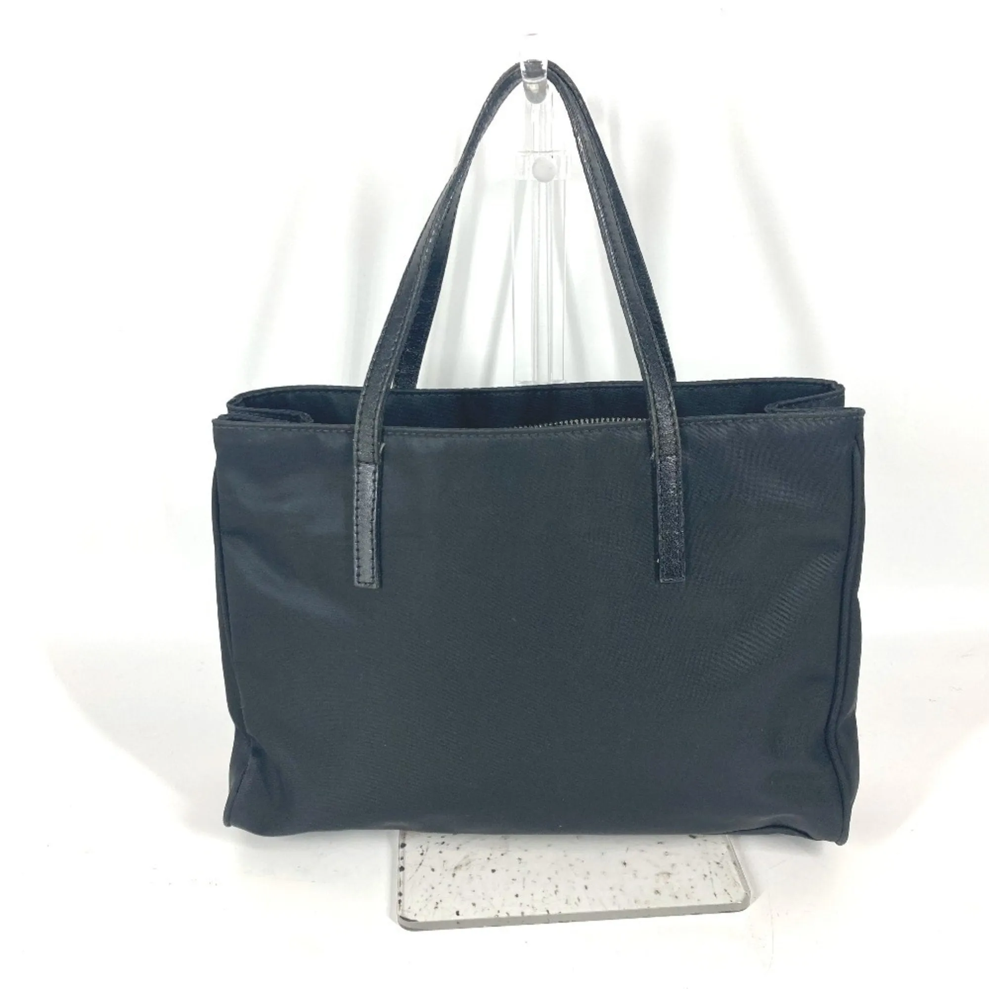 Fendi Leather Nylon Handbag Tote Bag (Pre-Owned)