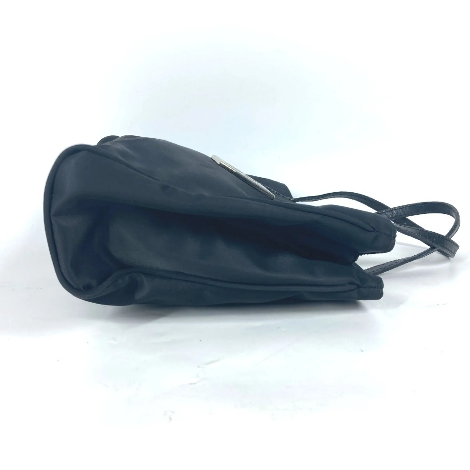 Fendi Leather Nylon Handbag Tote Bag (Pre-Owned)