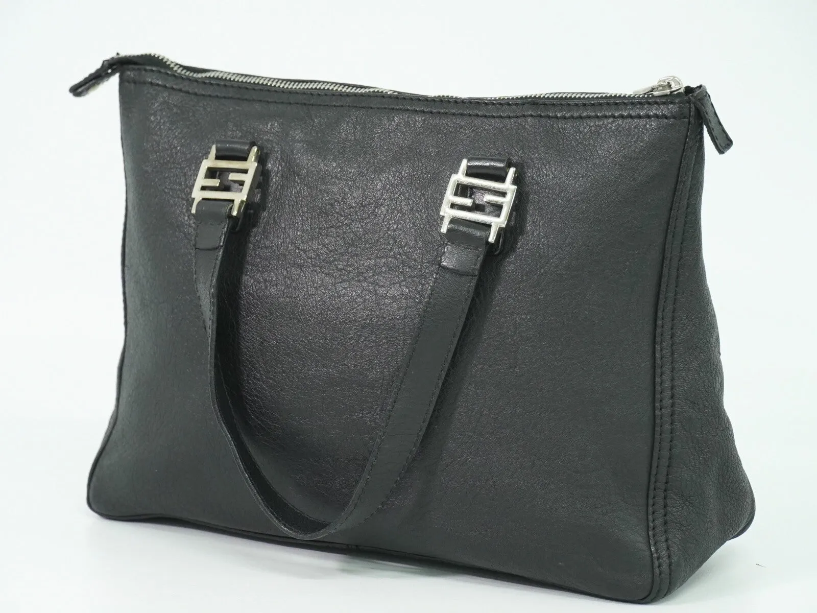 Fendi Leather Tote Bag (Pre-Owned)