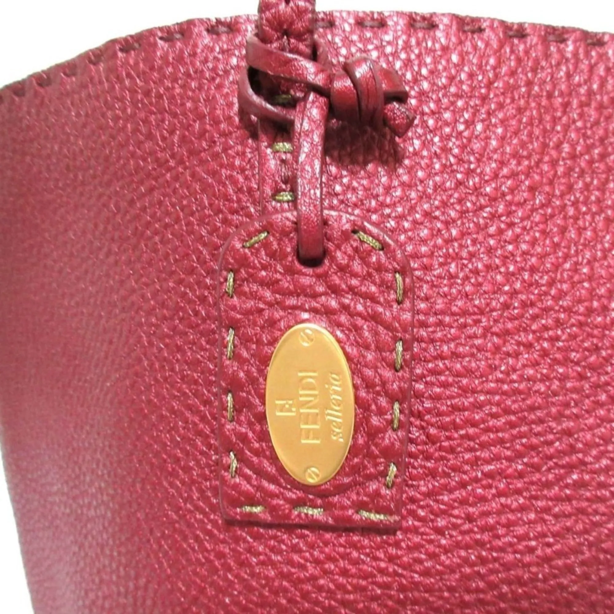 Fendi Selleria Leather Shoulder Bag Tote Bag (Pre-Owned)