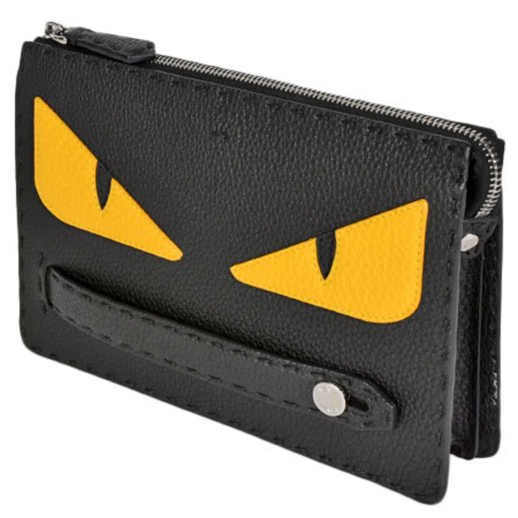 Fendi yellow Leather Clutch Bag (Pre-Owned)