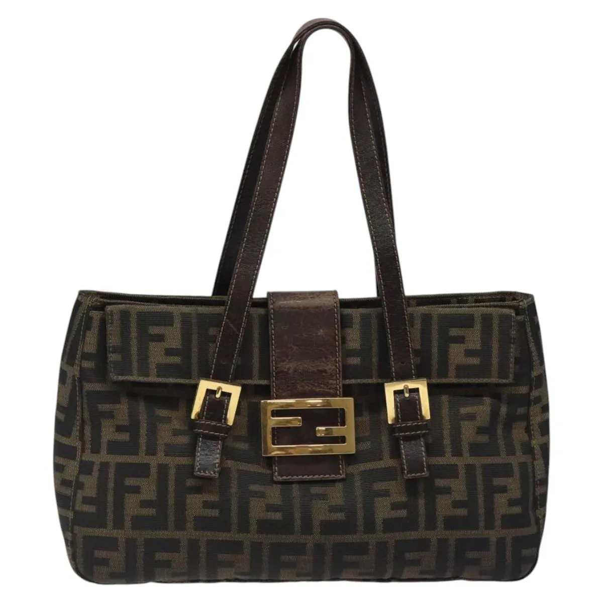 Fendi Zucchino Canvas Tote Bag (Pre-Owned)