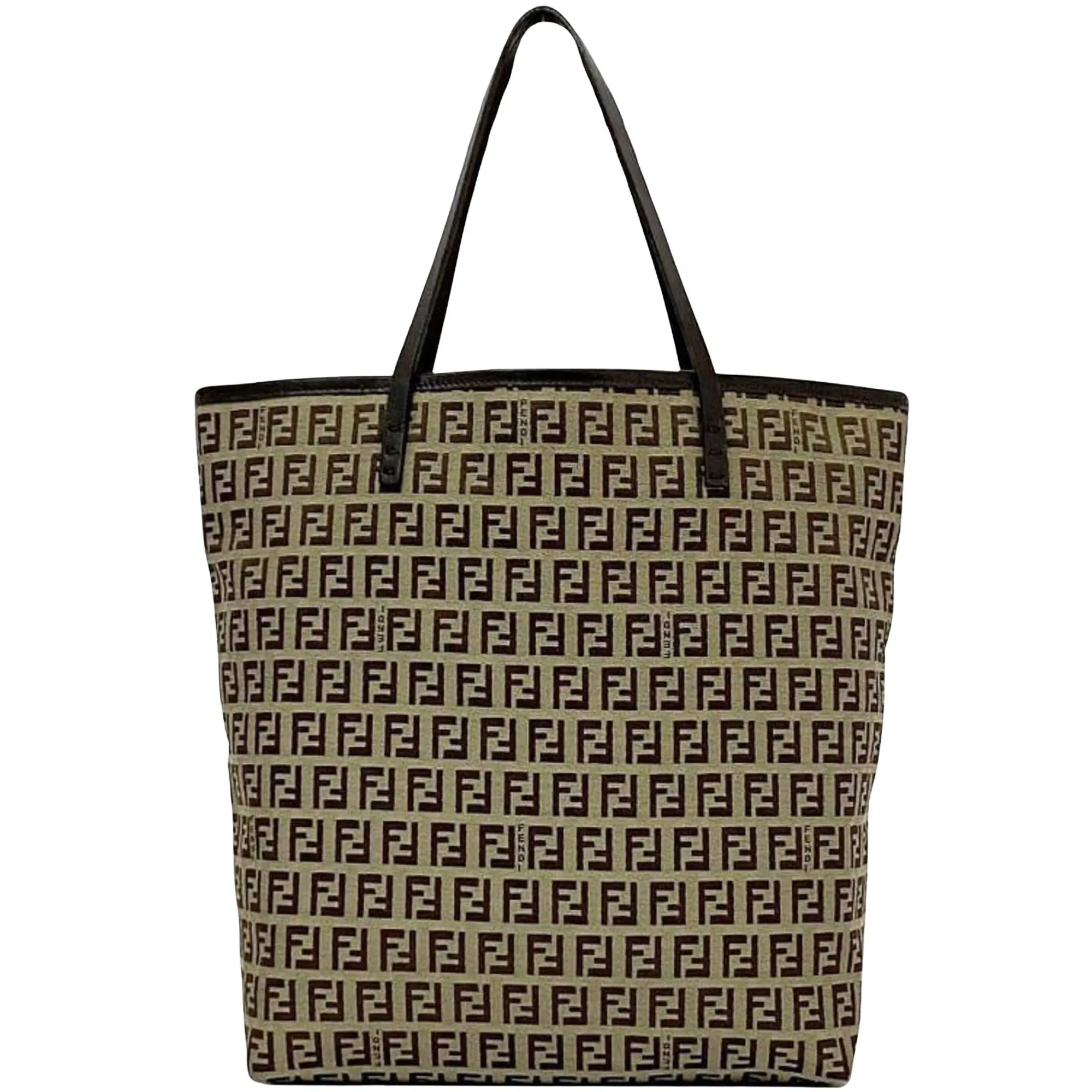 Fendi Zucchino Canvas Tote Bag (Pre-Owned)
