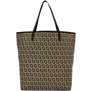 Fendi Zucchino Canvas Tote Bag (Pre-Owned)