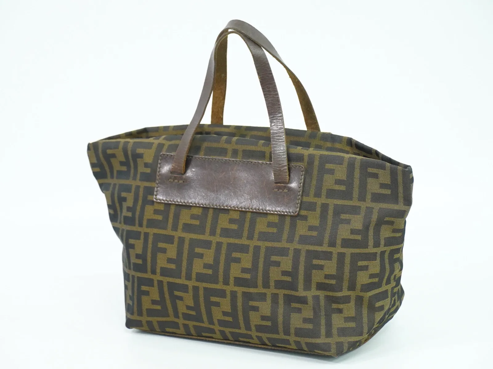Fendi Zucchino Canvas Tote Bag (Pre-Owned)