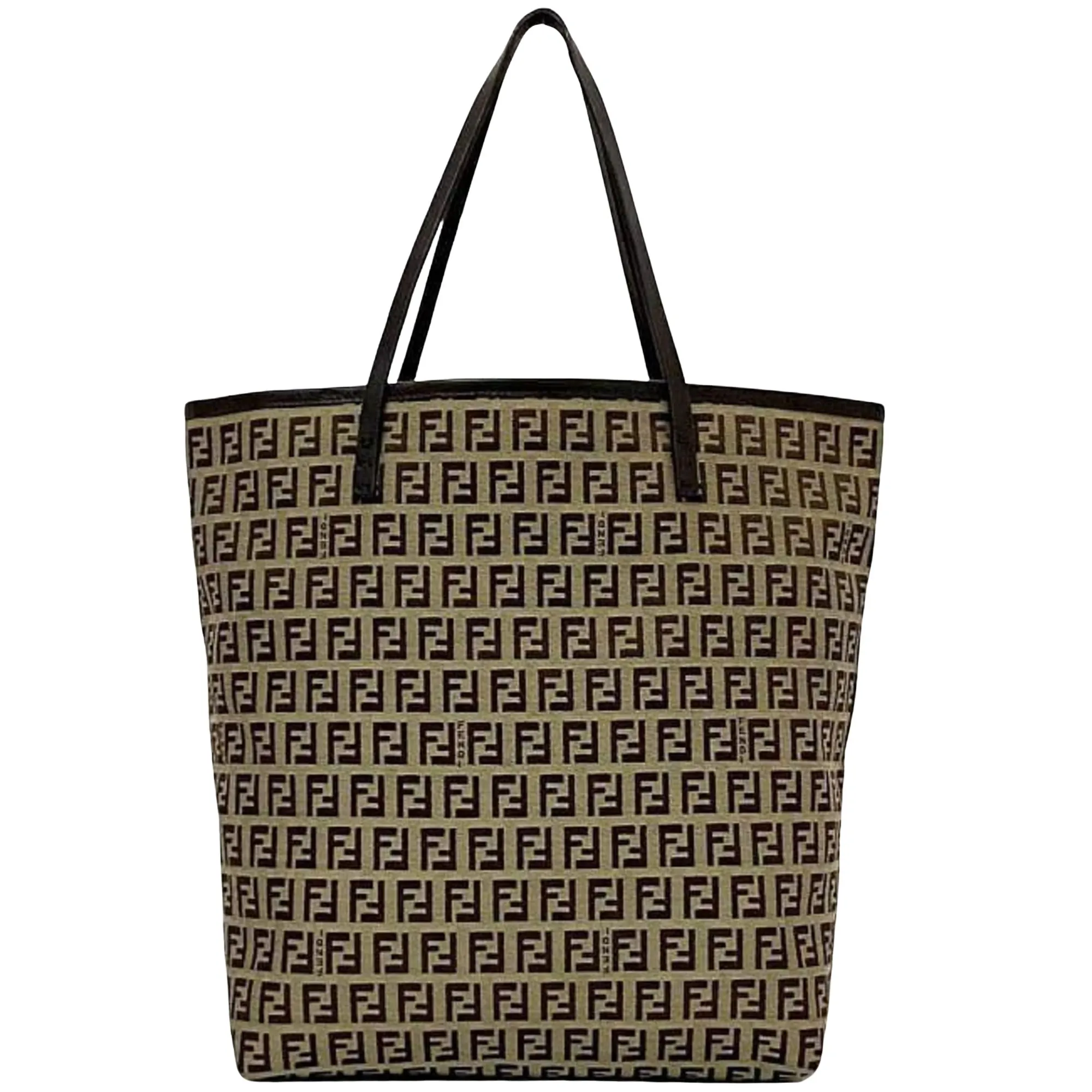 Fendi Zucchino Canvas Tote Bag (Pre-Owned)